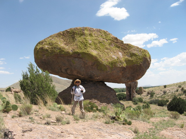 Cynthia Meets Balancing Rock